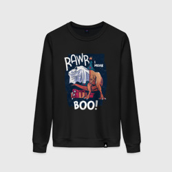 Rawr boo – Женский свитшот хлопок с принтом купить со скидкой в -13%