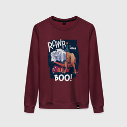 Rawr boo – Женский свитшот хлопок с принтом купить со скидкой в -13%