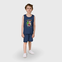 Детская пижама с шортами хлопок Динозавр Сантазавр - фото 2