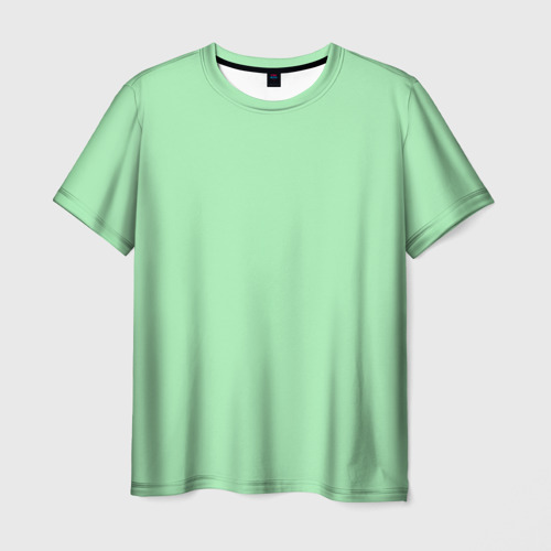 Мужская футболка 3D с принтом Мятный радуга, вид спереди #2