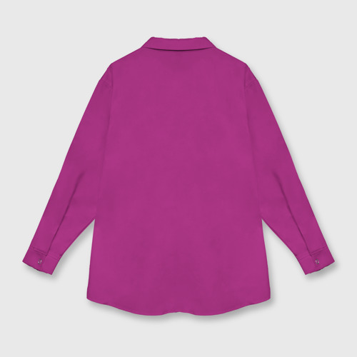 Женская рубашка oversize 3D Баклажановый радуга, цвет белый - фото 2