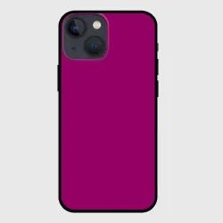 Чехол для iPhone 13 mini Баклажановый радуга