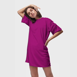 Платье-футболка 3D Баклажановый радуга - фото 2