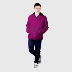Мужская куртка 3D Баклажановый радуга - фото 2