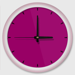 Баклажановый радуга – Настенные часы круглые с принтом купить