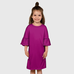 Детское платье 3D Баклажановый радуга - фото 2