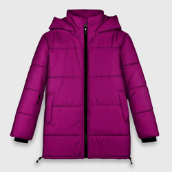 Женская зимняя куртка Oversize Баклажановый радуга