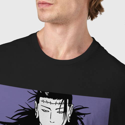 Мужская футболка хлопок Гето Сугуру, цвет черный - фото 6