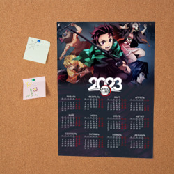 Постер Календарь на 2023 год: Клинок рассекающий демонов - фото 2