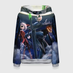 Женская толстовка 3D Кошмар перед Рождеством - Санта