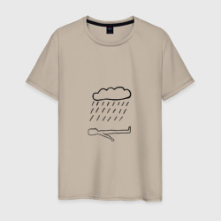 Мужская футболка хлопок Человек дождя
