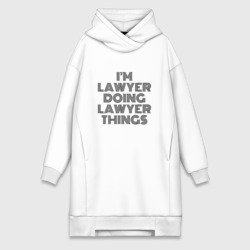 Платье-худи хлопок I'm doing lawyer things