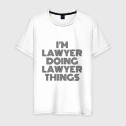 I'm doing lawyer things – Мужская футболка хлопок с принтом купить со скидкой в -20%