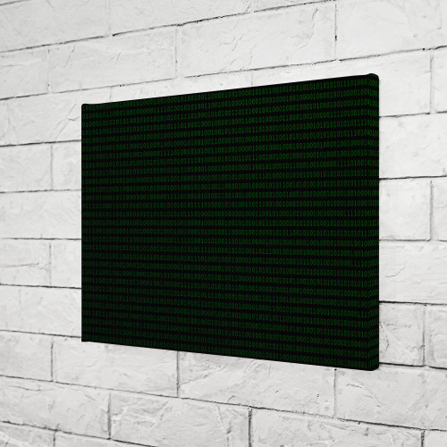 Холст прямоугольный Программный код - единицы и нули, цвет 3D печать - фото 3
