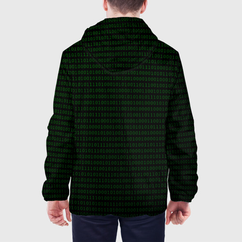 Мужская куртка 3D Программный код - единицы и нули, цвет 3D печать - фото 5