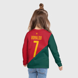 Детский лонгслив 3D Роналду ЧМ 2022 сборная Португалии - фото 2