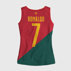 Женская майка 3D Роналду ЧМ 2022 сборная Португалии