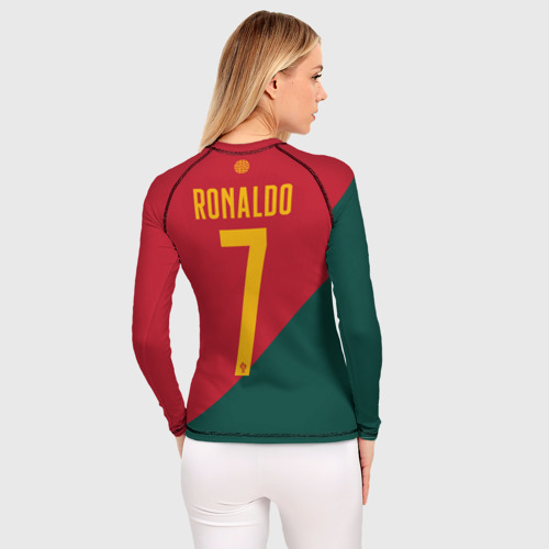 Женский рашгард 3D Роналду ЧМ 2022 сборная Португалии, цвет 3D печать - фото 4