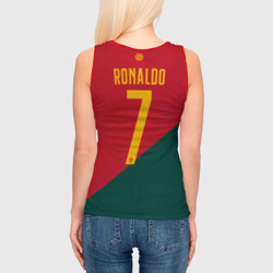 Женская майка 3D Роналду ЧМ 2022 сборная Португалии - фото 2
