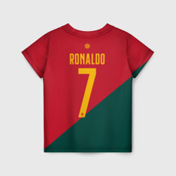 Детская футболка 3D Роналду ЧМ 2022 сборная Португалии