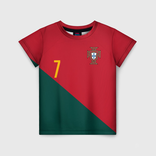 Детская Футболка Роналду ЧМ 2022 сборная Португалии (3D)