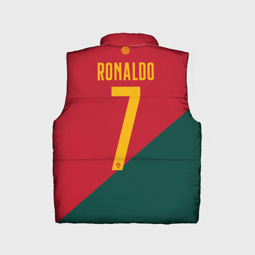 Детский жилет утепленный 3D Роналду ЧМ 2022 сборная Португалии, цвет красный - фото 2