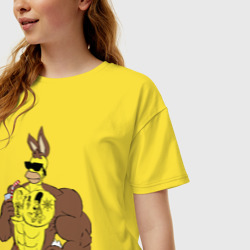 Женская футболка хлопок Oversize Homer Simpson - mighty rabbit - фото 2