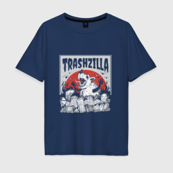 Гигантский опоссум Годзилла и мусор – Мужская футболка хлопок Oversize с принтом купить со скидкой в -16%
