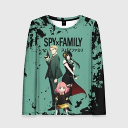 Женский лонгслив 3D Spy family characters