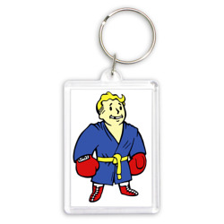 Брелок прямоугольный 35*50 Vault boy - boxer