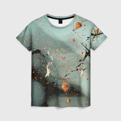 Светлый туман и разные краски – Женская футболка 3D с принтом купить со скидкой в -23%