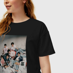 Женская футболка хлопок Oversize Stray Kids Maxident - фото 2