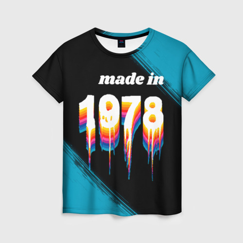 Женская футболка 3D Made in 1978: liquid art, цвет 3D печать