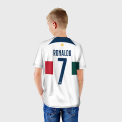 Детская футболка 3D Роналду ЧМ 2022 Португалия выездная - фото 2
