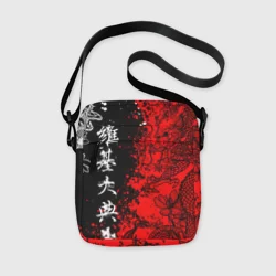 Сумка через плечо 3D Драконы и цветы