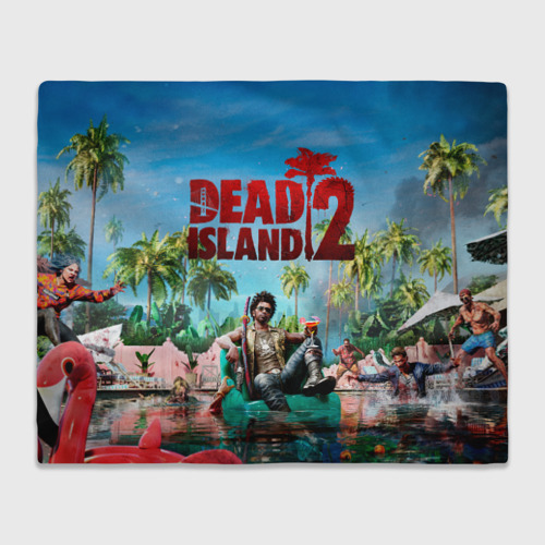 Плед 3D Dead island two, цвет 3D (велсофт)