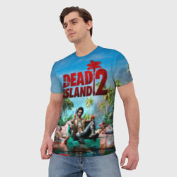 Мужская футболка 3D Dead island two - фото 2