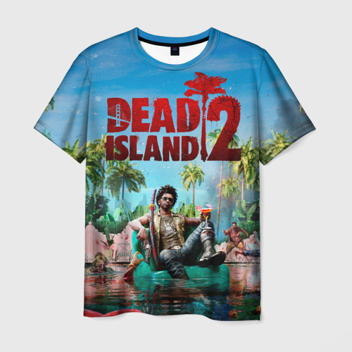 Мужская футболка с принтом Dead island two, вид спереди №1