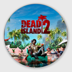 Круглый коврик для мышки Dead island two