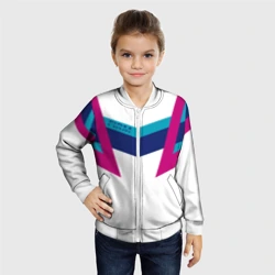 Детский бомбер 3D Firm белый спортик - фото 2