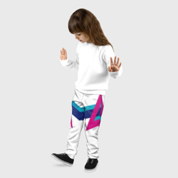 Детские брюки 3D Firm белый спортик - фото 2