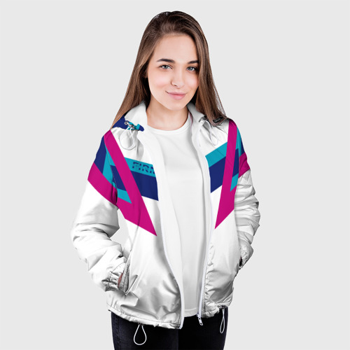 Женская куртка 3D Firm белый спортик, цвет белый - фото 4