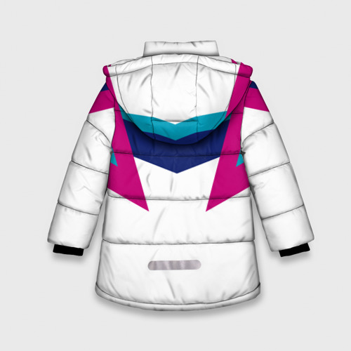 Зимняя куртка для девочек 3D Firm белый спортик, цвет черный - фото 2