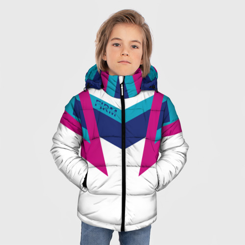 Зимняя куртка для мальчиков 3D Firm белый спортик, цвет светло-серый - фото 3