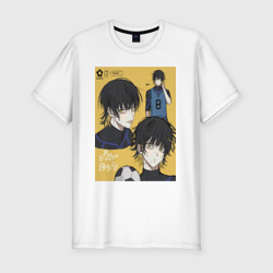 Мужская футболка хлопок Slim Бачира Мегуру - Синяя тюрьма