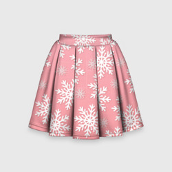 Снегопад – Детская юбка-солнце 3D с принтом купить