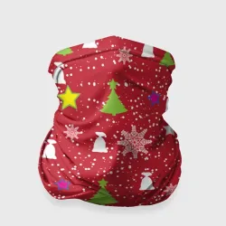 Бандана-труба 3D Red new year