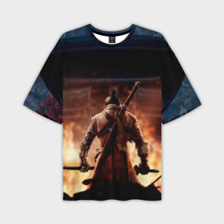 Мужская футболка oversize 3D Sekiro: Shadows Die Twice