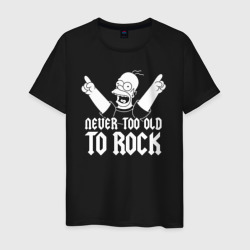 Рок не стареет – Мужская футболка хлопок с принтом купить со скидкой в -20%