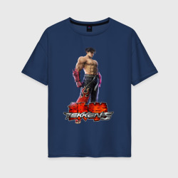 Женская футболка хлопок Oversize Tekken 5 - Jin Kazama